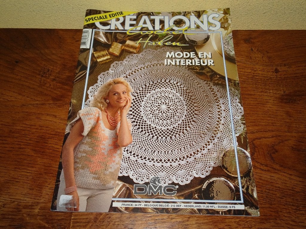 Creations Haken mode en interieur tijdschrift, Hobby en Vrije tijd, Ophalen of Verzenden, Zo goed als nieuw, Haken, Patroon of Boek