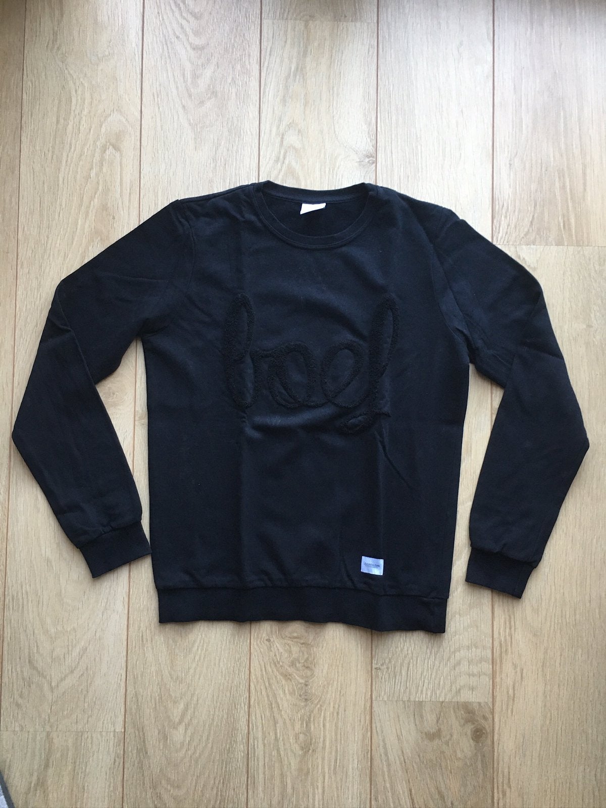 Colourful Rebel: zwarte sweater met de tekst Boef, maat M, Ophalen of Verzenden, Zo goed als nieuw, Maat 48/50 (M), Zwart