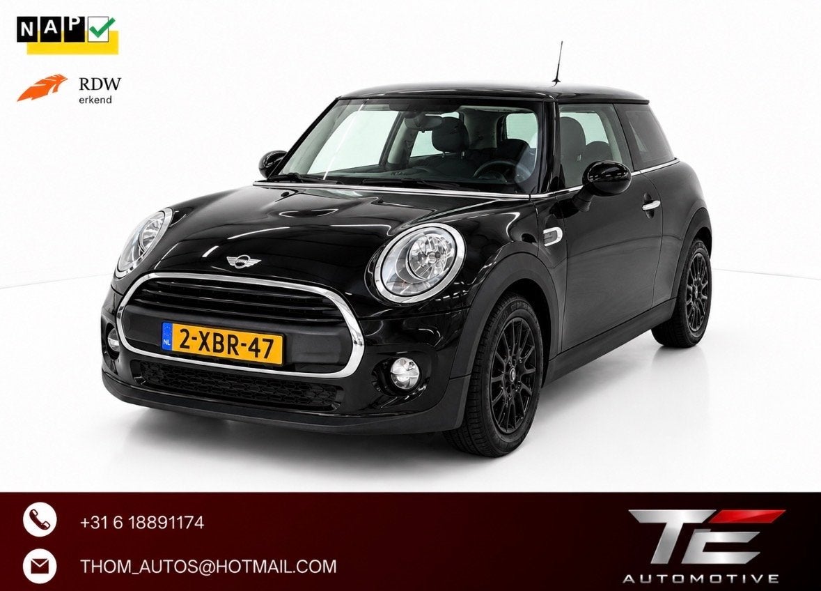 Verkocht!! Mini 1.2 ONE 2014 Zwart | NAP | NAVI | Airco, Auto's, Voorwielaandrijving, Stof, Zwart, 4 stoelen