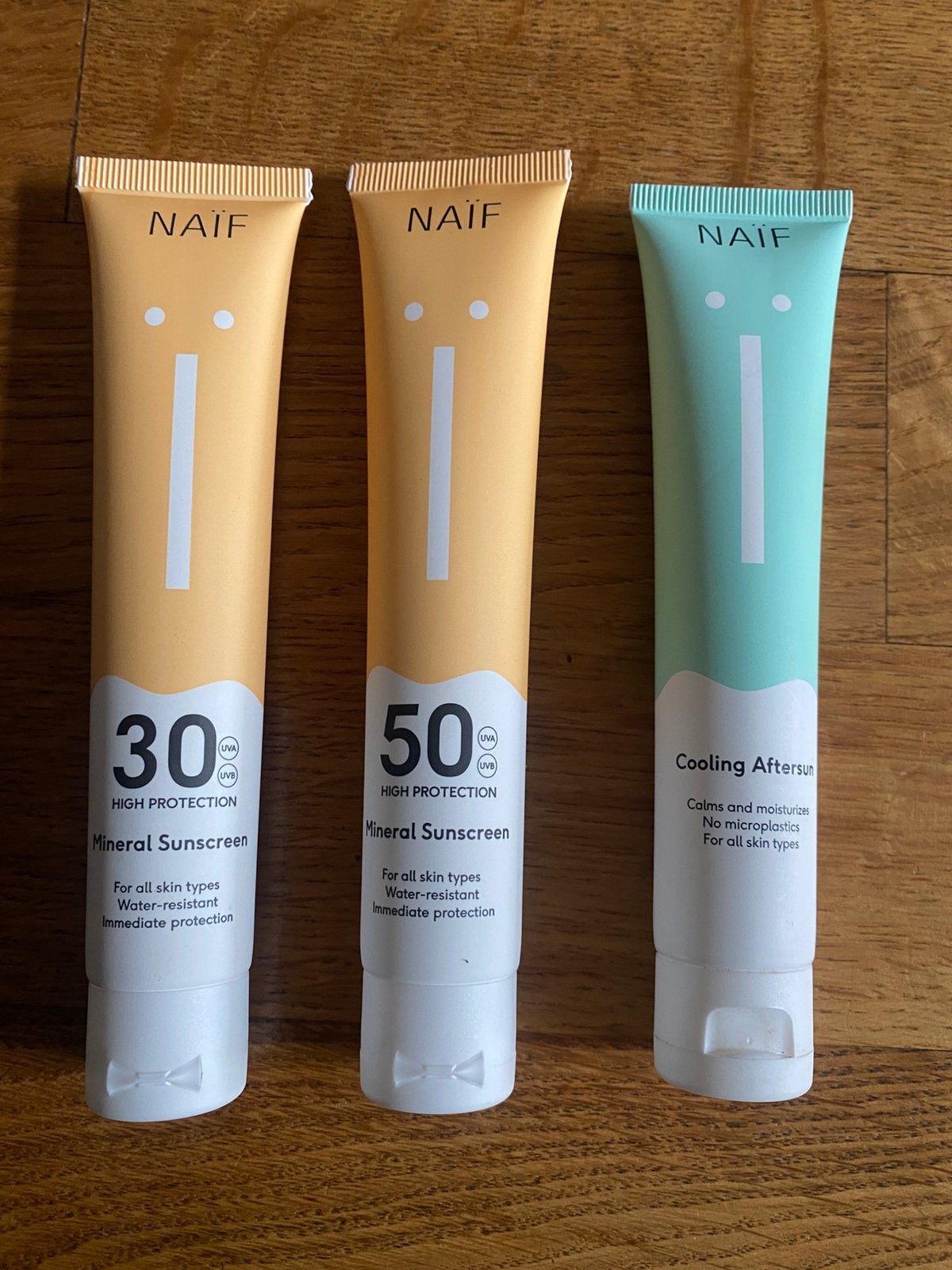 Te koop sun protection factor 30 en 50 en cooling aftersun., Ophalen of Verzenden, Zo goed als nieuw, Gehele gezicht