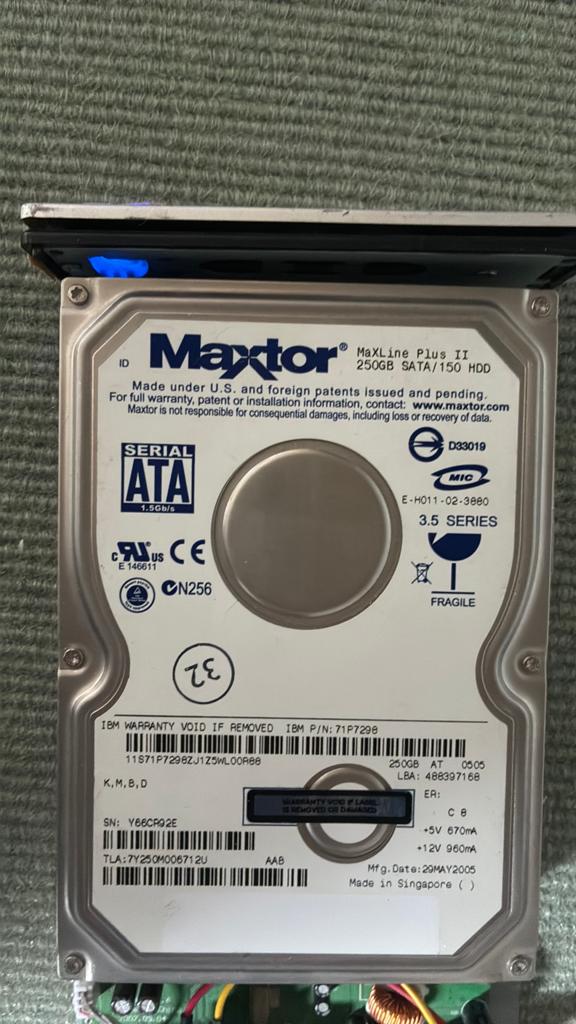 Maxtor 250 gb disk, Ophalen of Verzenden, Zo goed als nieuw, Desktop