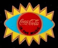 Coca-Cola -is the music pin, Verzamelen, Verzenden, Nieuw, Merk, Speldje of Pin