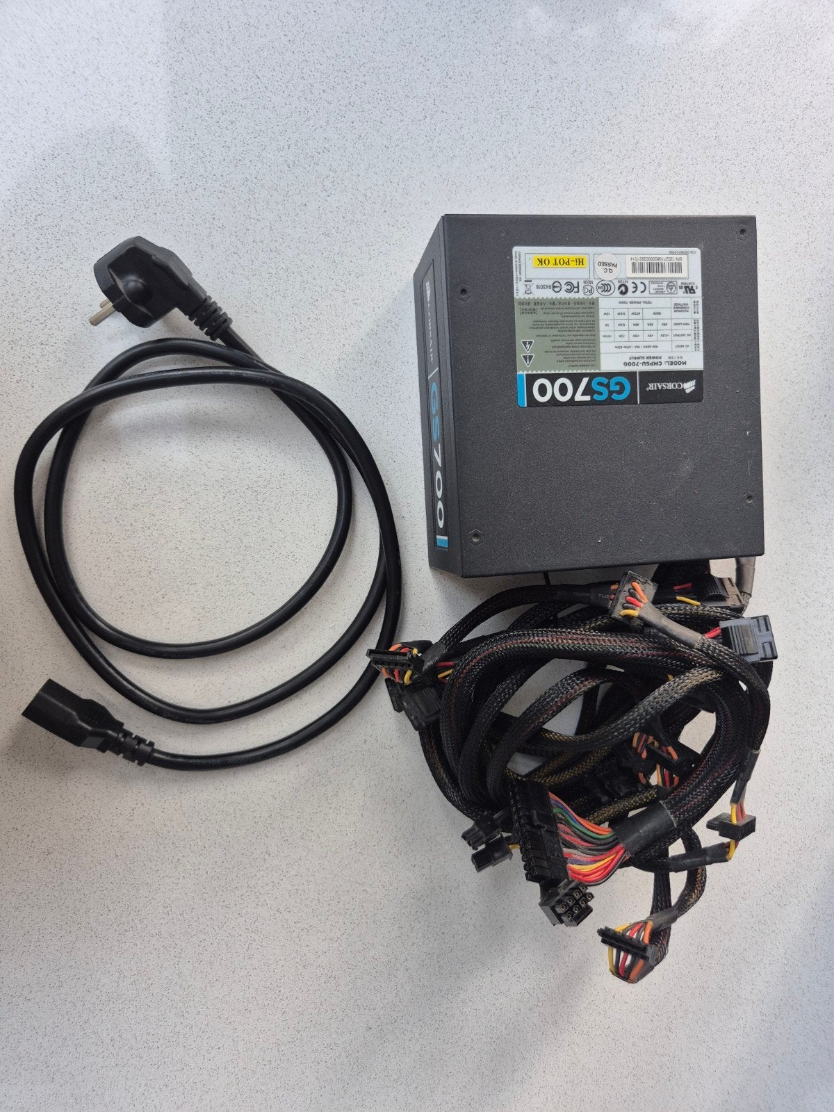 Corsair GS700 Voeding - 700W PSU voor PC, Ophalen of Verzenden, Gebruikt
