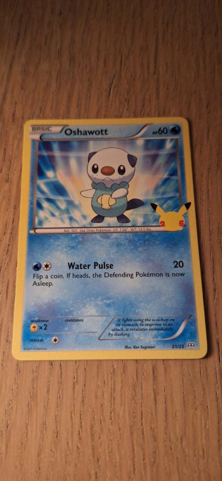 Oshawott (gewoon en holo) 21/25 25th mcdonalds anniversary, Ophalen of Verzenden, Nieuw
