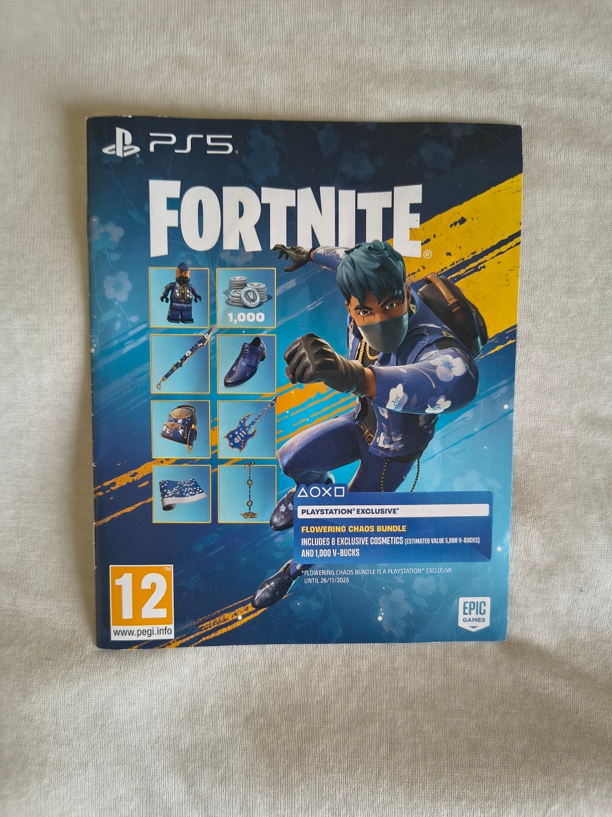Fortnite Flowering Chaos Bundle – Playstation 5, Avontuur en Actie, Online, 1 speler, Nieuw