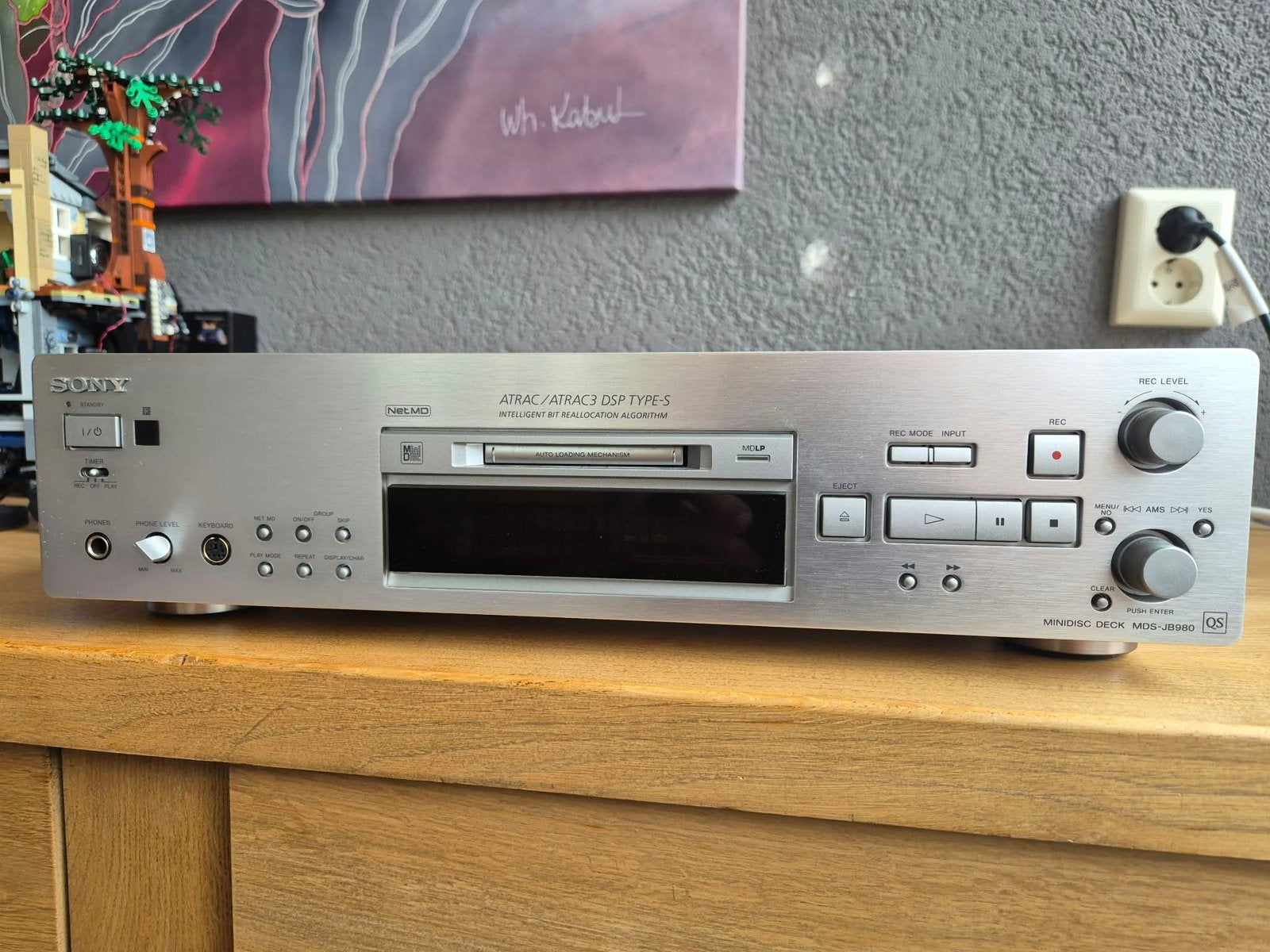 Sony MDS-JB980QS – High-End MiniDisc Deck – QS Serie, Ophalen of Verzenden, Minidisc-recorder
