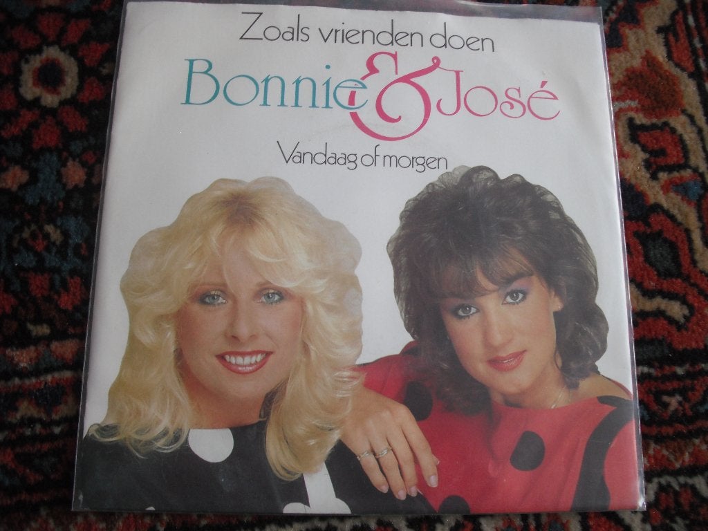 Bonnie & Jose - Zoals vrienden doen., Cd's en Dvd's, Vinyl | Nederlandstalig, Ophalen of Verzenden, Gebruikt, 12 inch, Levenslied of Smartlap
