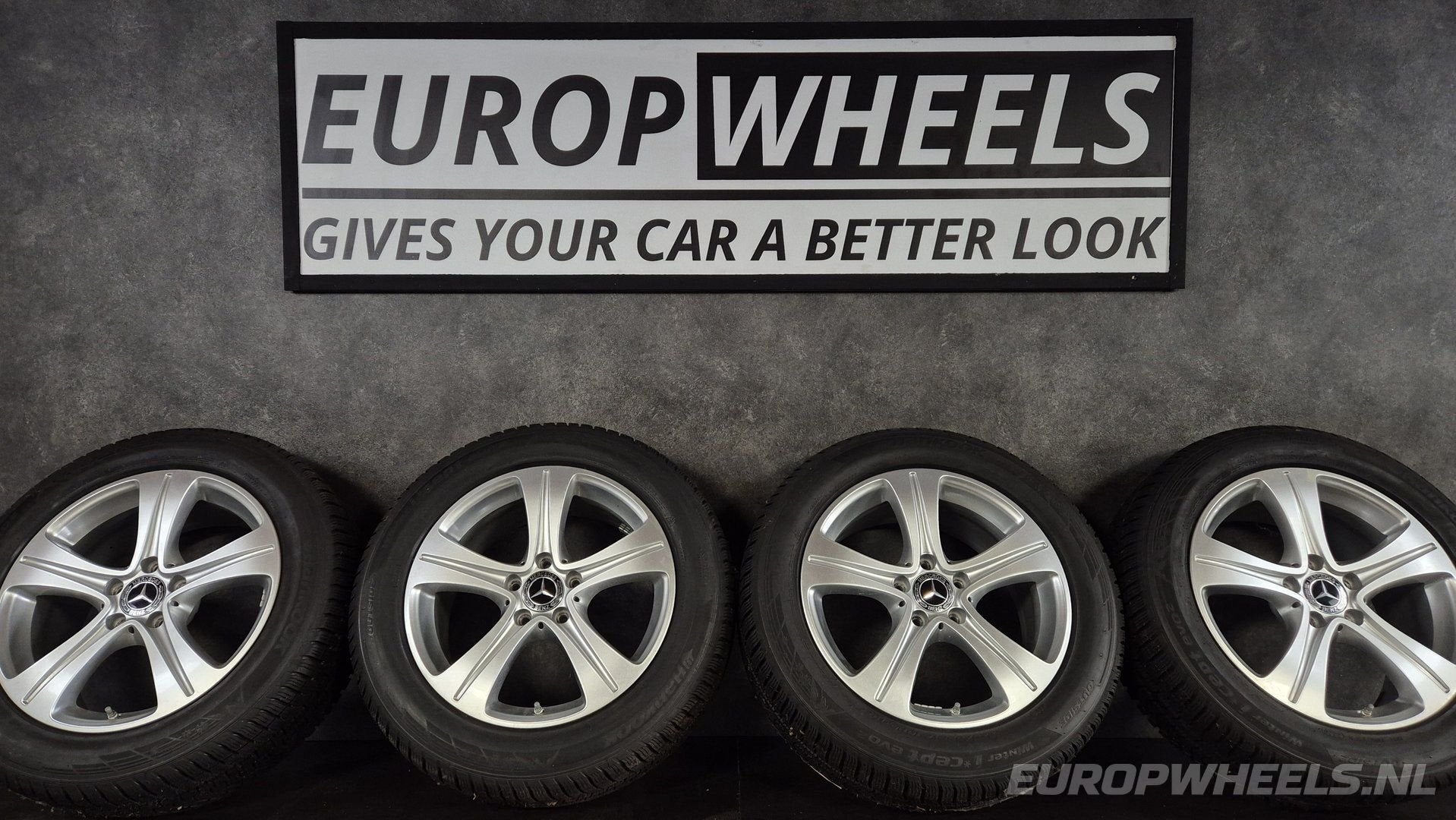 17 inch velgen Mercedes E klasse W213 W221 winterbanden, Auto-onderdelen, Gebruikt, -, -, Banden en Velgen