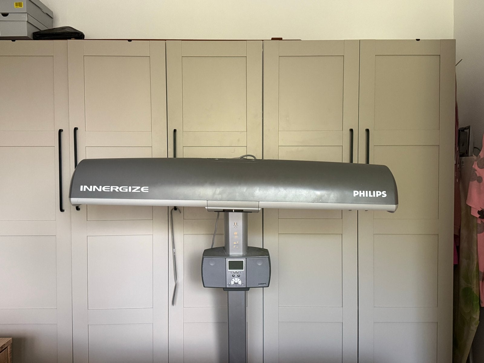 Philips Innergize HB935 thuissonnebank met infrarood, Ophalen, Gebruikt, Zonnebank enkelzijdig, Minder dan 10 lampen