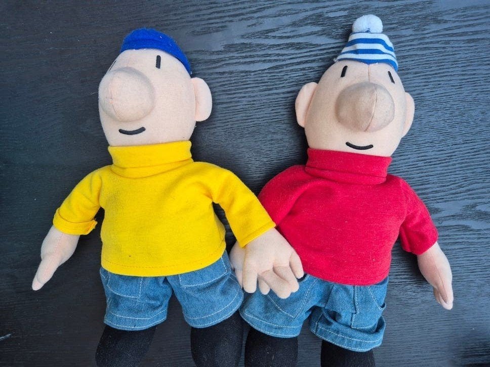 Buurman en Buurman poppen - Set van 2, Ophalen of Verzenden, Gebruikt, Overige typen