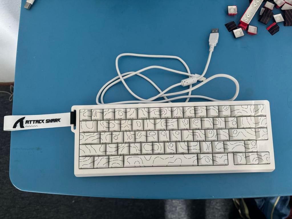 Attack Shark X68HE Gaming Toetsenbord, Ophalen, Gaming toetsenbord, Zo goed als nieuw, Qwerty
