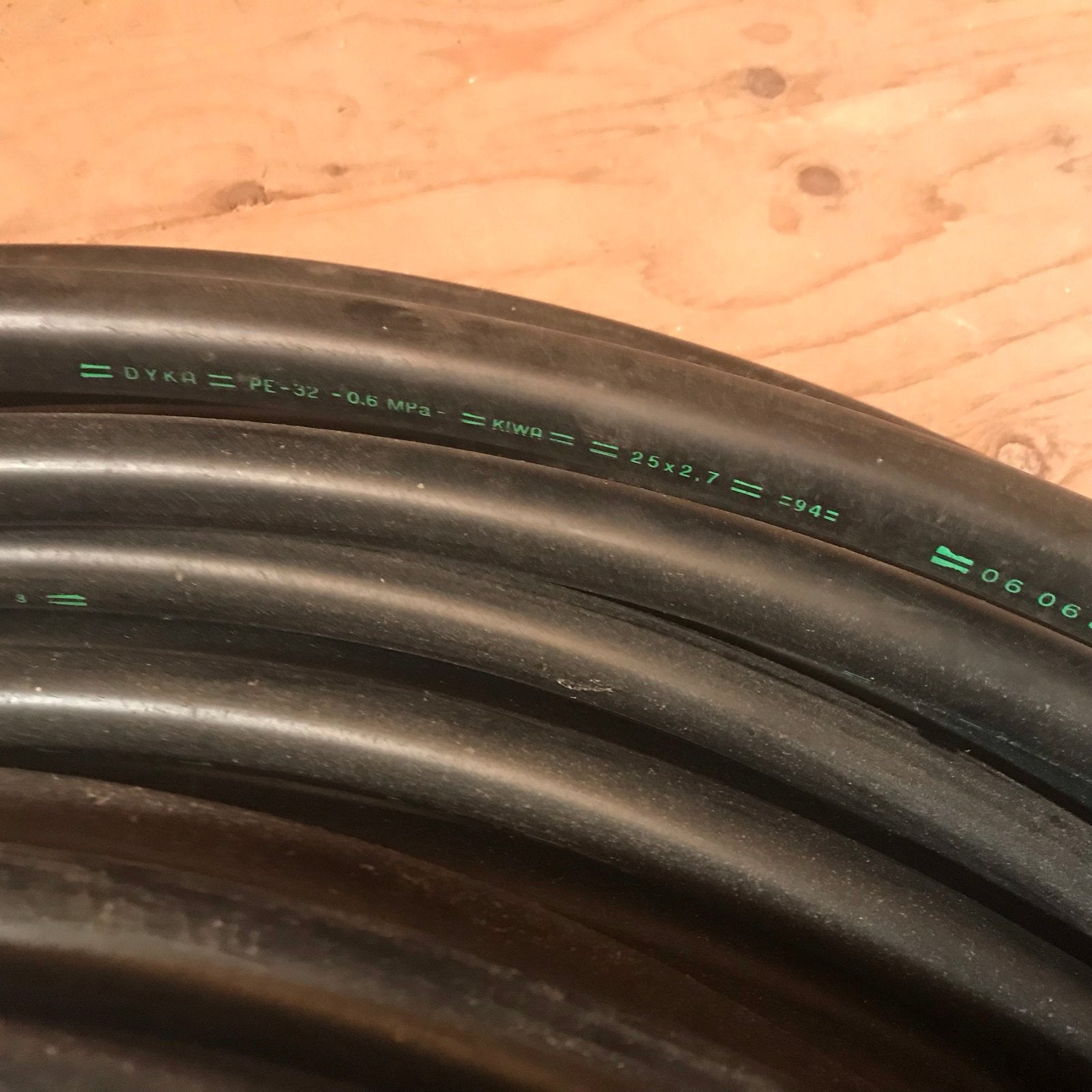Rol Tyleen slang 25mm - PE-32 - 0.6 MPa, Ophalen, Gebruikt, Pvc, 6 meter of meer