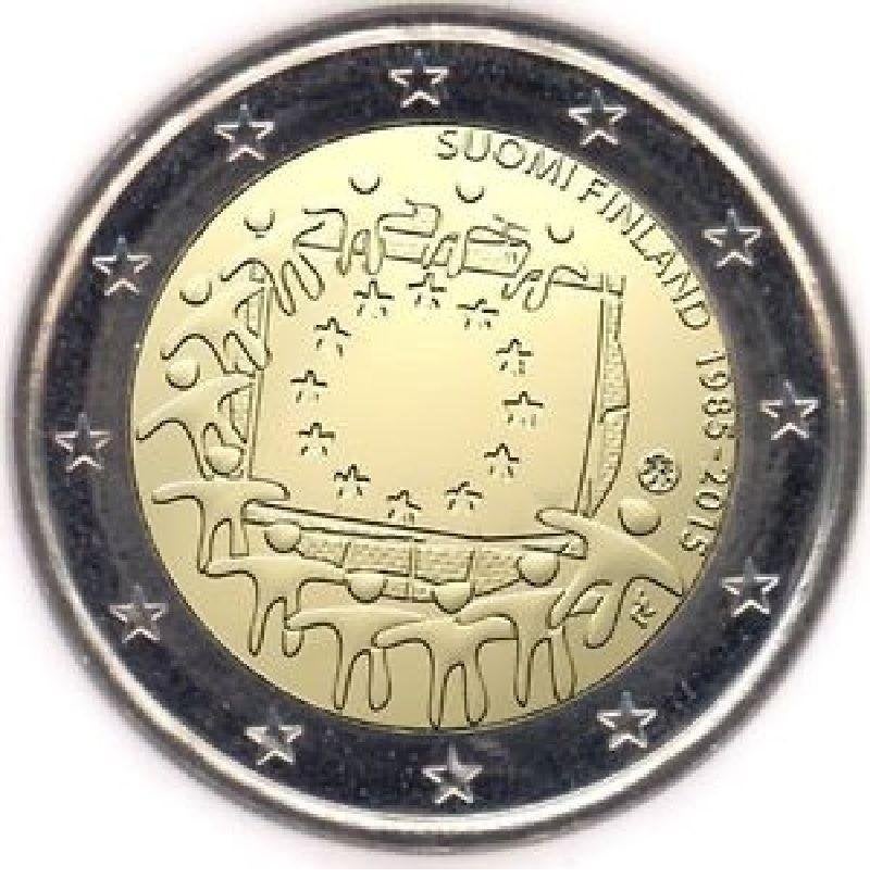 VERSCHILLENDE 2 EURO MUNTEN 30 JAAR EUROPESE VLAG BIJ JOHN, Verzenden, Overige landen, 2 euro