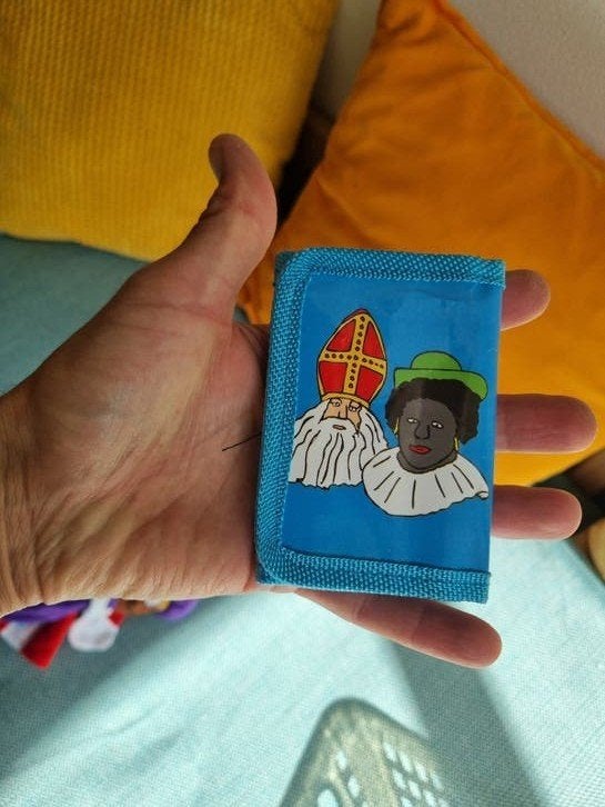 Vintage Zwarte Piet en Sinterklaas portemonnee jaren 80, Diversen, Ophalen of Verzenden