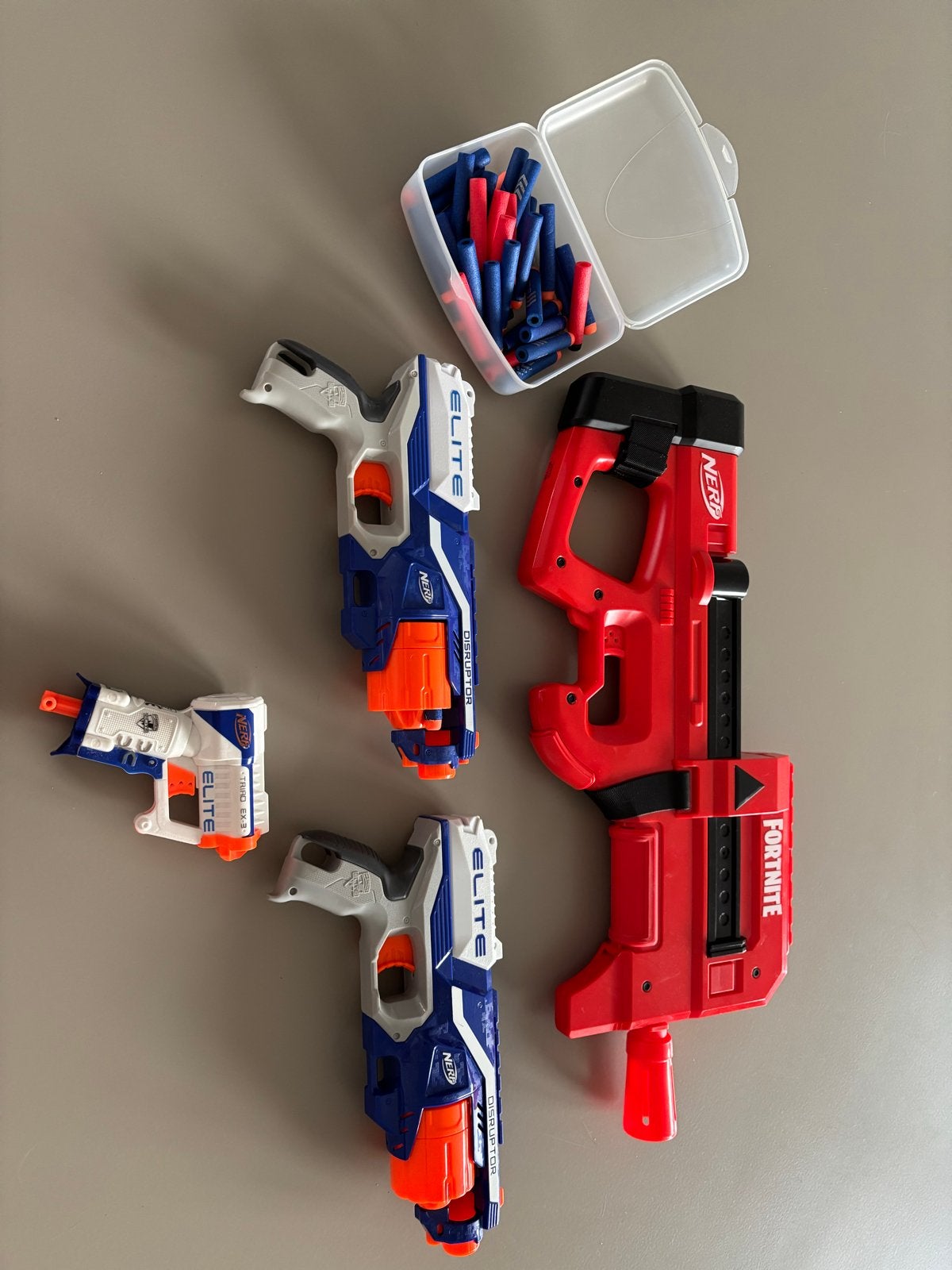 Nerf Blasters Set met Fortnite en Elite Disruptor, Ophalen of Verzenden, Zo goed als nieuw