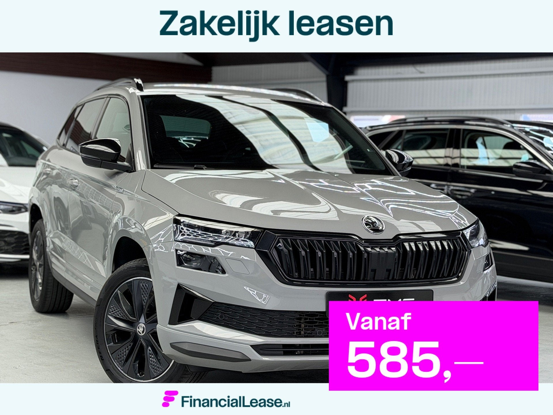 Skoda Karoq 1.5 TSI ACT Sportline CarPlay Nardo, Stof, Zwart, 4 cilinders, Karoq