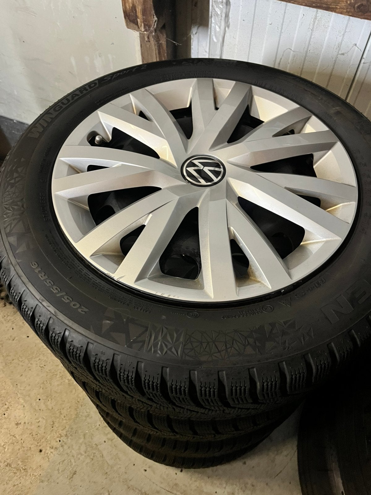16” originele Volkswagen Golf 8 (7) winter velgen, Ophalen, Gebruikt, 16 inch, Banden en Velgen