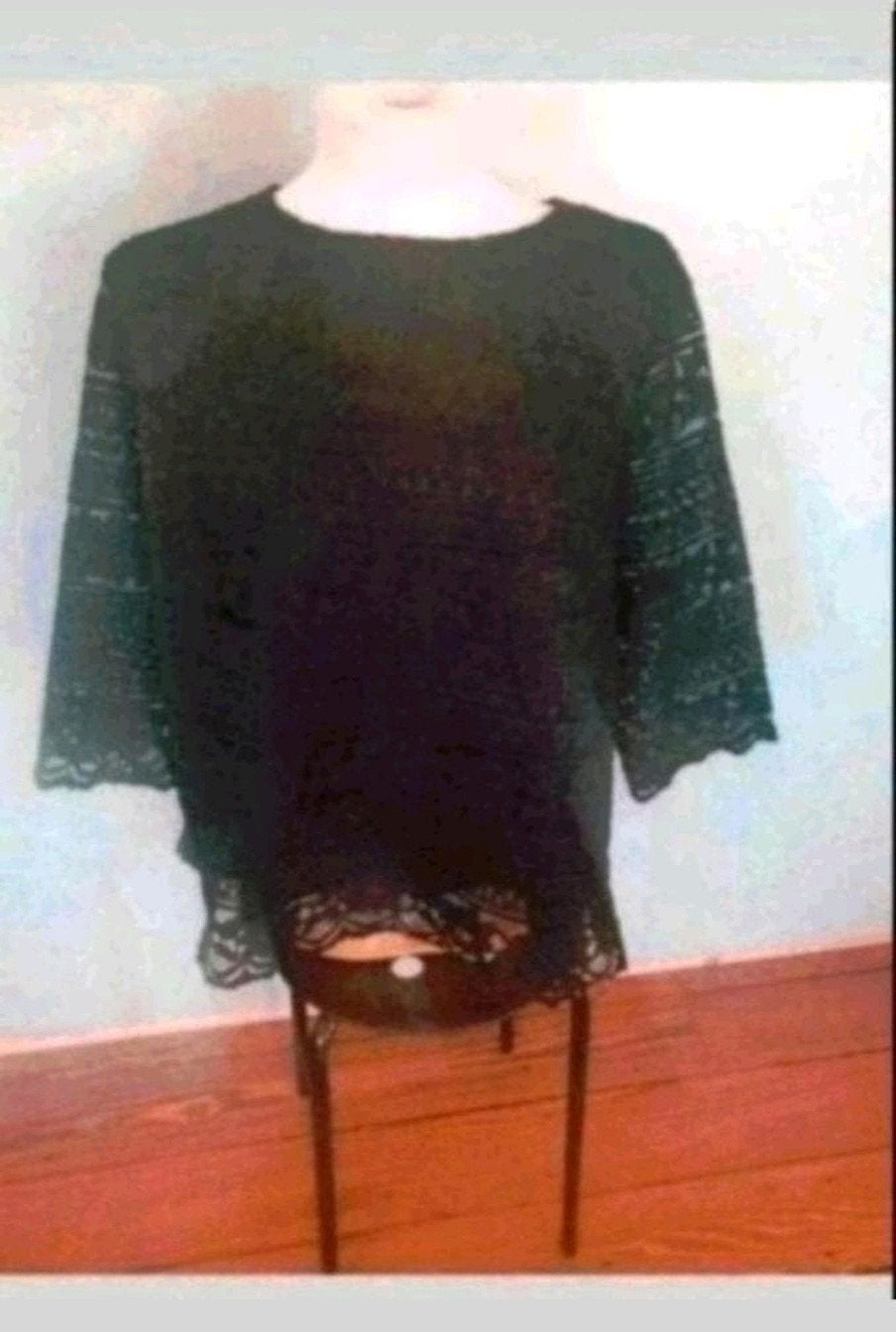 Zwart t-shirt maat XL, Kleding | Dames, T-shirts, Zwart, Maat 46/48 (XL) of groter, Ophalen of Verzenden, Zo goed als nieuw