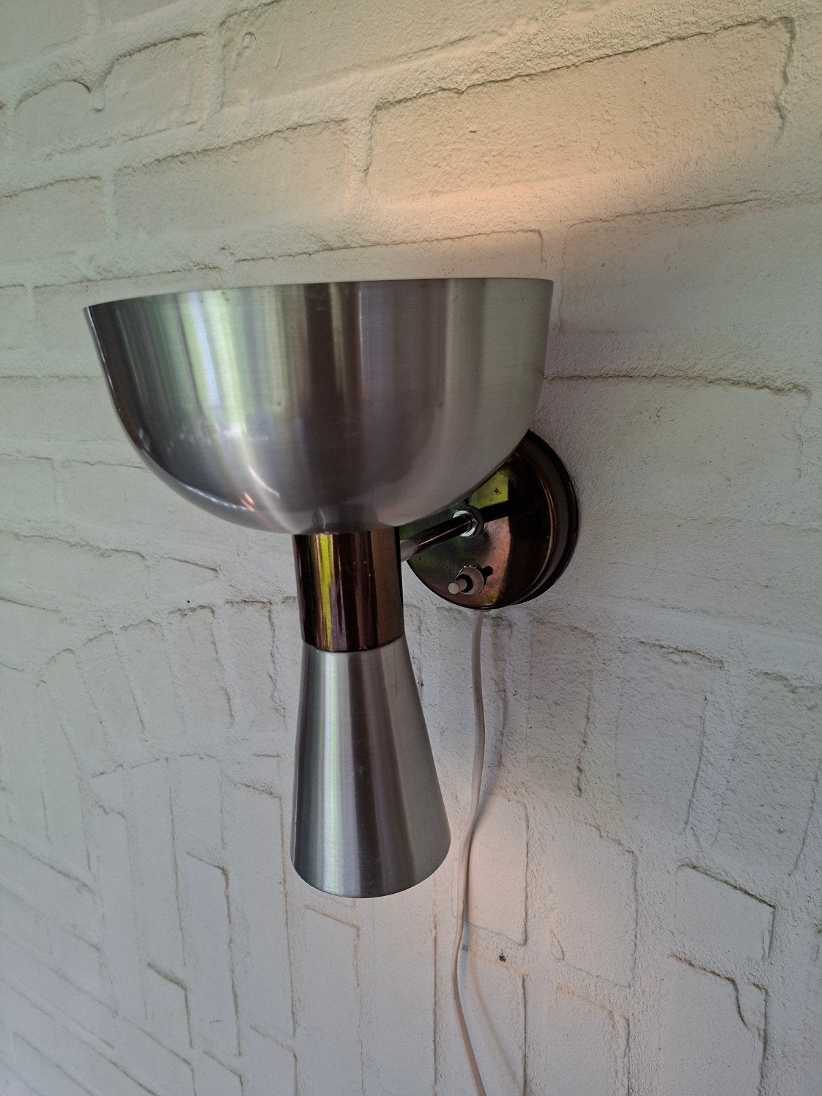 Vintage retro Diabolo wandlamp Space Age Herda jaren 60., Huis en Inrichting, Lampen | Wandlampen, Ophalen of Verzenden, Gebruikt