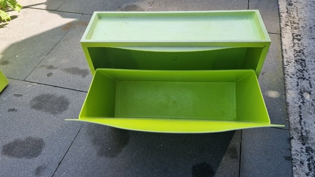Groene opbergboxen Set van 2 schoenenrek schoenenkast, Ophalen, Gebruikt, Modern, functioneel