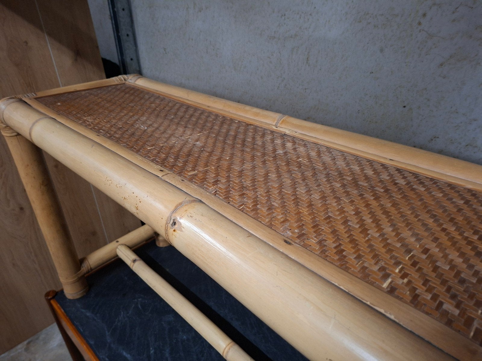 Vintage Bamboe Sidetable - Perfect voor een retro interieur, Ophalen, Huis en Inrichting