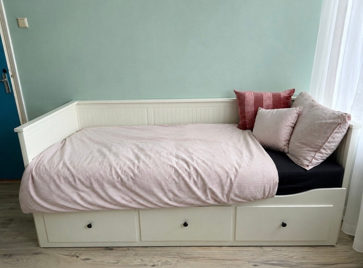 IKEA hemnes bedbank wit, Ophalen, Eenpersoons, Wit, 80 cm