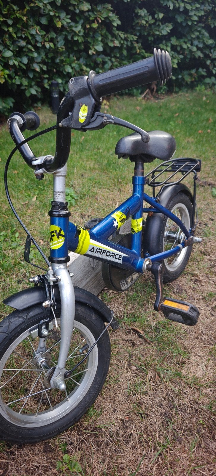 BFK Airforce One 12.5 inch kinderfiets, Fietsen en Brommers, Fietsen | Kinderfietsjes, Ophalen, Gebruikt, Minder dan 16 inch, Zijwieltjes