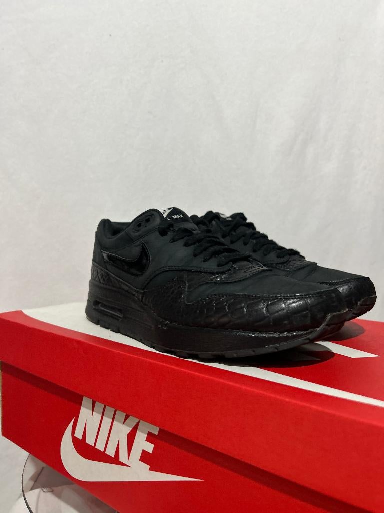 ALS NIEUW! Maat 41 - Nike Air Max 1 Black Croc, Verzenden, Zwart, Nike, Nike