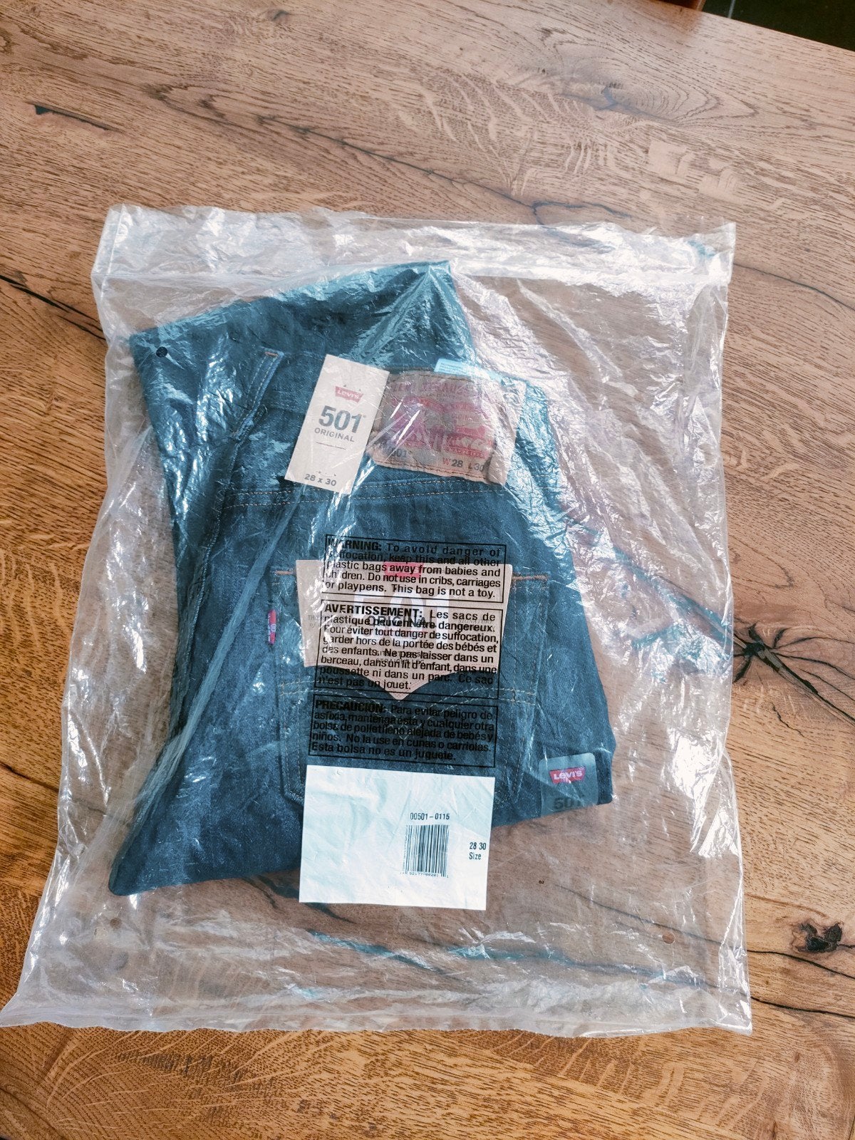 Originele Levi's 501 Jeans - Donkerblauw - Maat 28x30, Blauw, Levi Strauss en Co, Overige jeansmaten, Nieuw