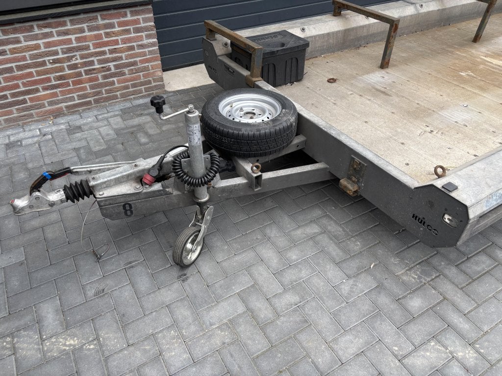 Hulco Machinetransporter oprijwagen aanhanger aanhangwagen, Auto diversen, Aanhangers en Bagagewagens, Gebruikt
