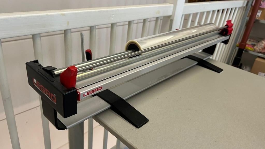 Legro Folie rolhouder snijmachine 90 cm, Ophalen, Gebruikt
