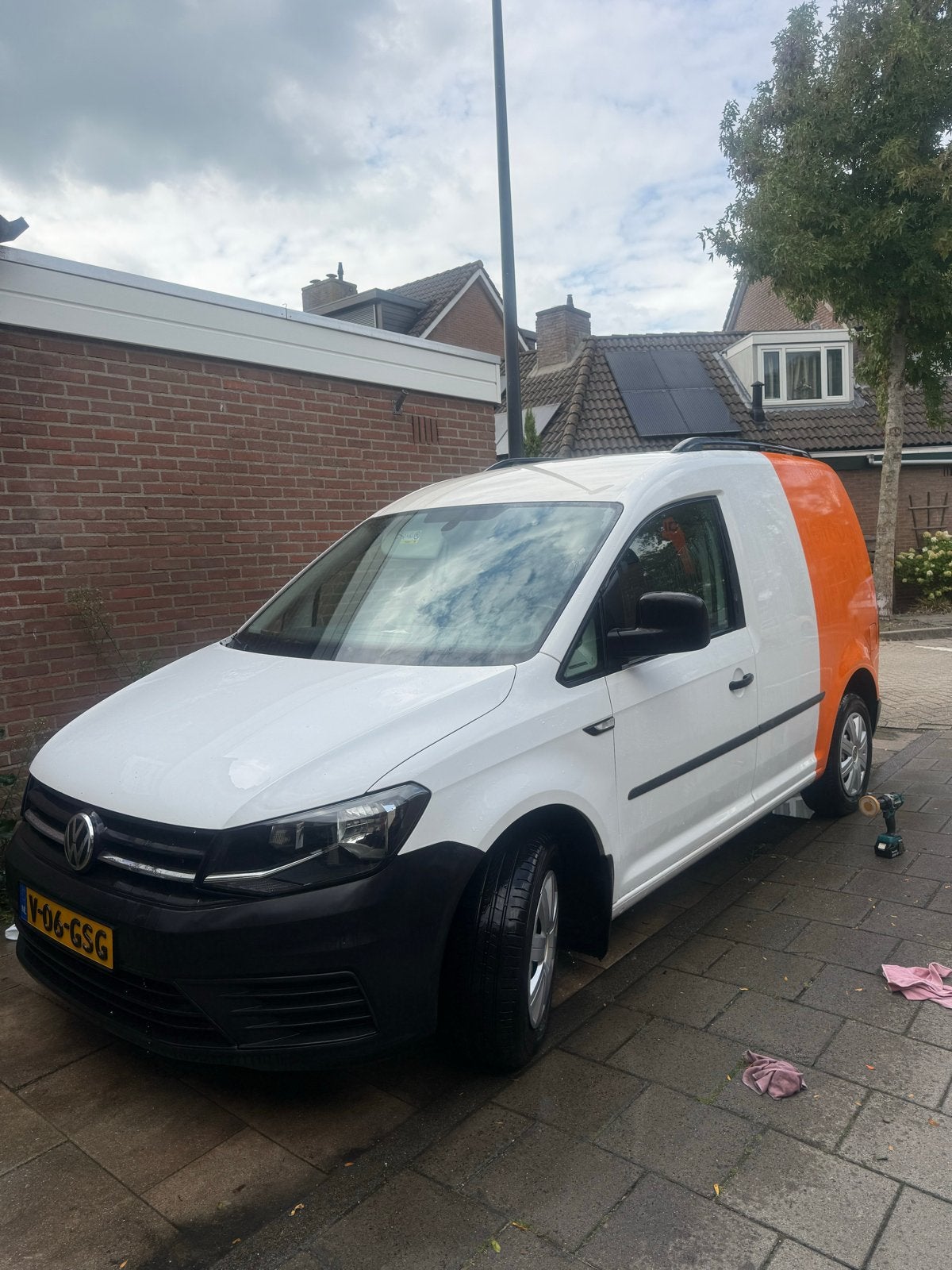 Volkswagen Caddy 2.0 TDI BMT L1h1DSG automaat ! 2017 Wit, Auto's, 4 cilinders, 700 kg, Volkswagen, 1445 kg