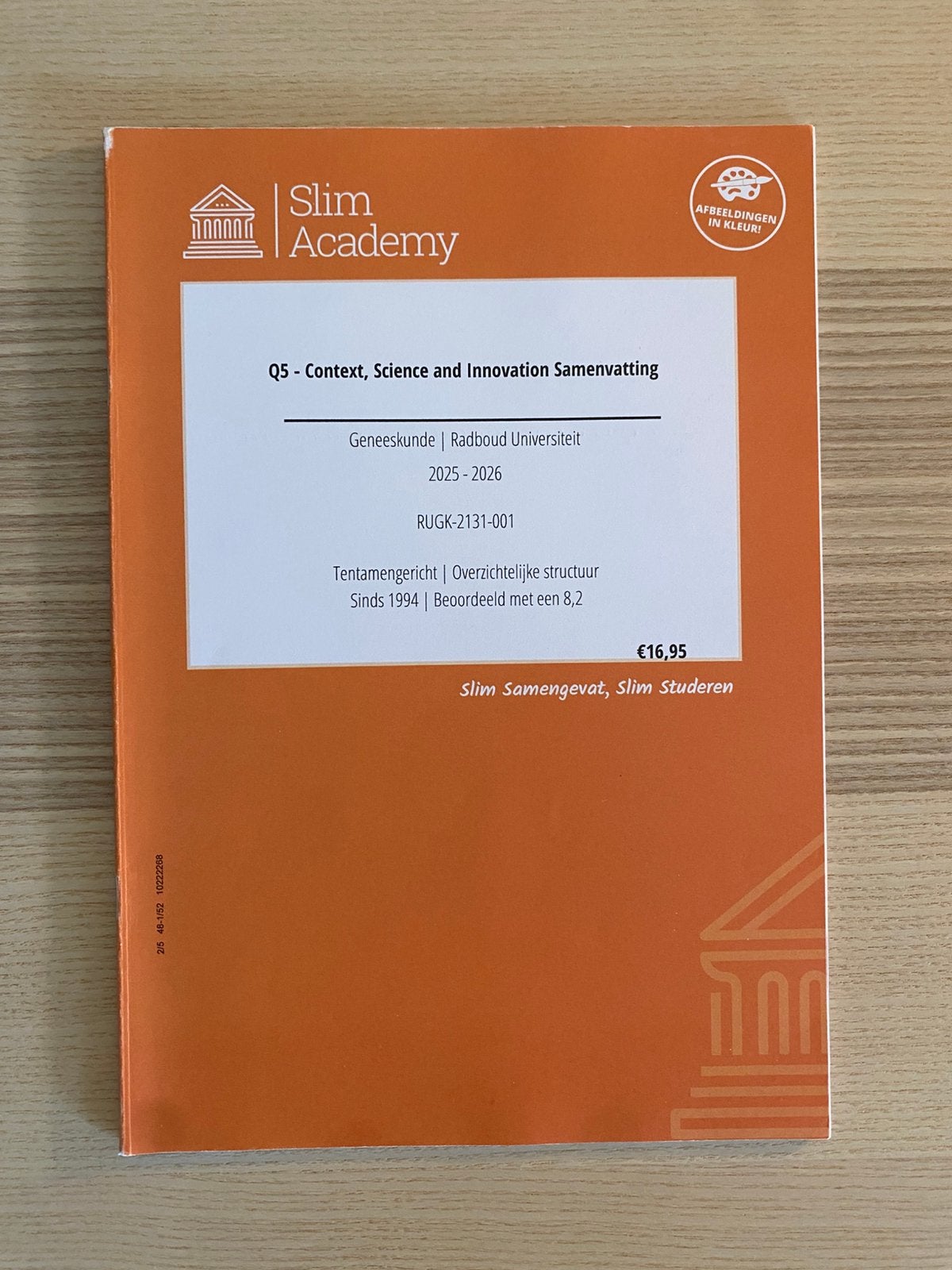 SlimAcademy samenvatting CSI Q5, Boeken, Ophalen of Verzenden, Beta, Gelezen, WO