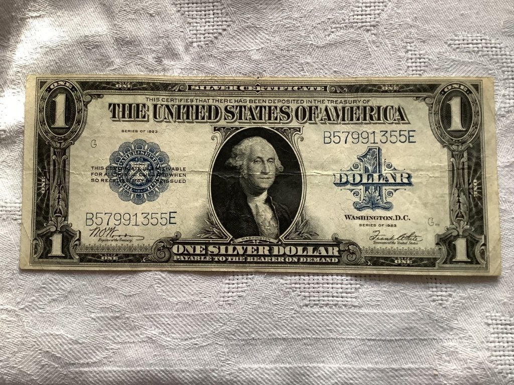 USA Washington 1 Dollar Serie 1923 Large, Postzegels en Munten, Bankbiljetten | Amerika, Verzenden, Noord-Amerika, Los biljet