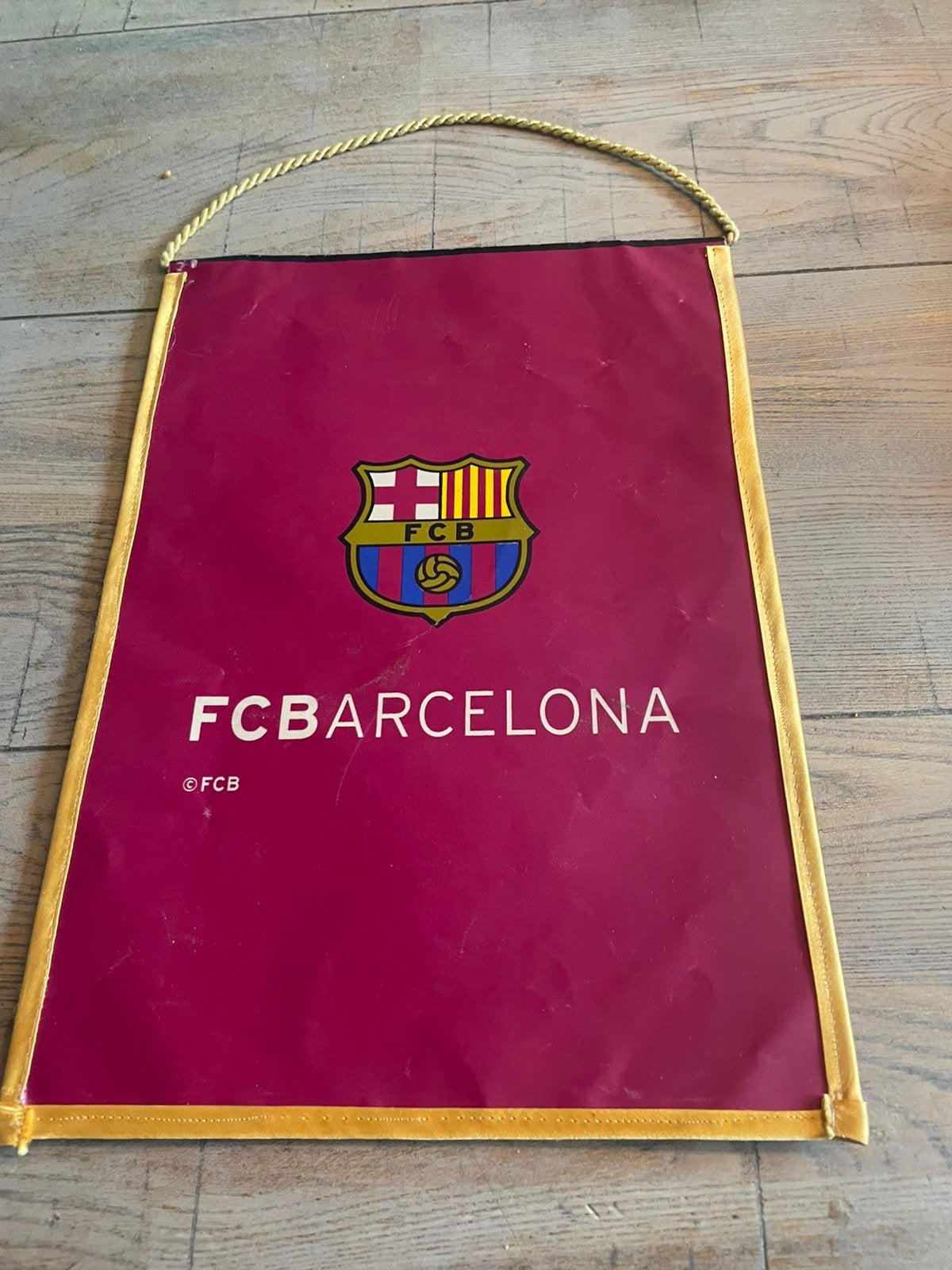 Retrovaan Barcelona, Ophalen of Verzenden, Gebruikt, Buitenlandse clubs, Vaantje of Sjaal
