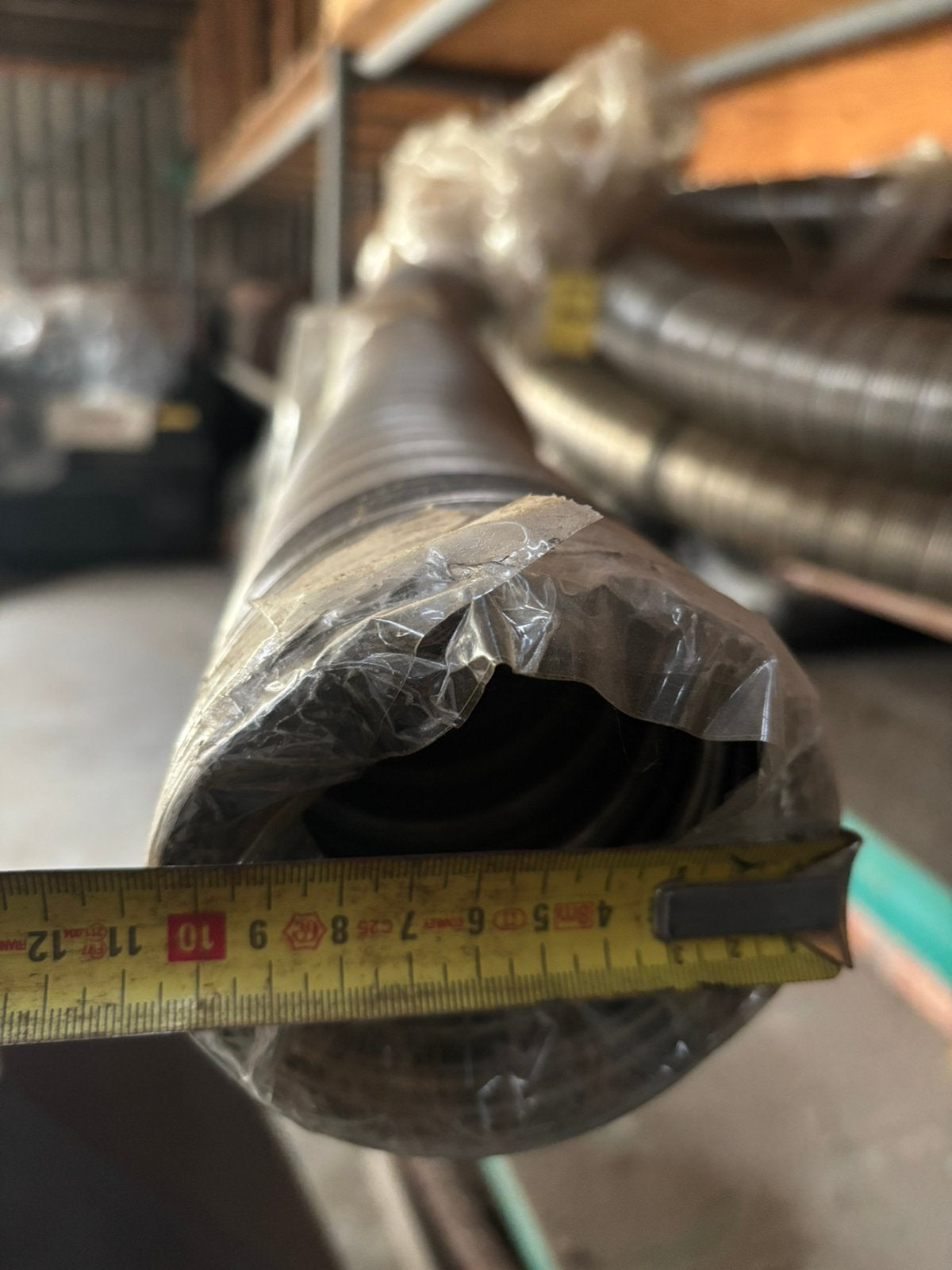 Rvs flexibel rookgasafvoer 110mm, Ophalen, Afvoer, 6 meter of meer, Nieuw