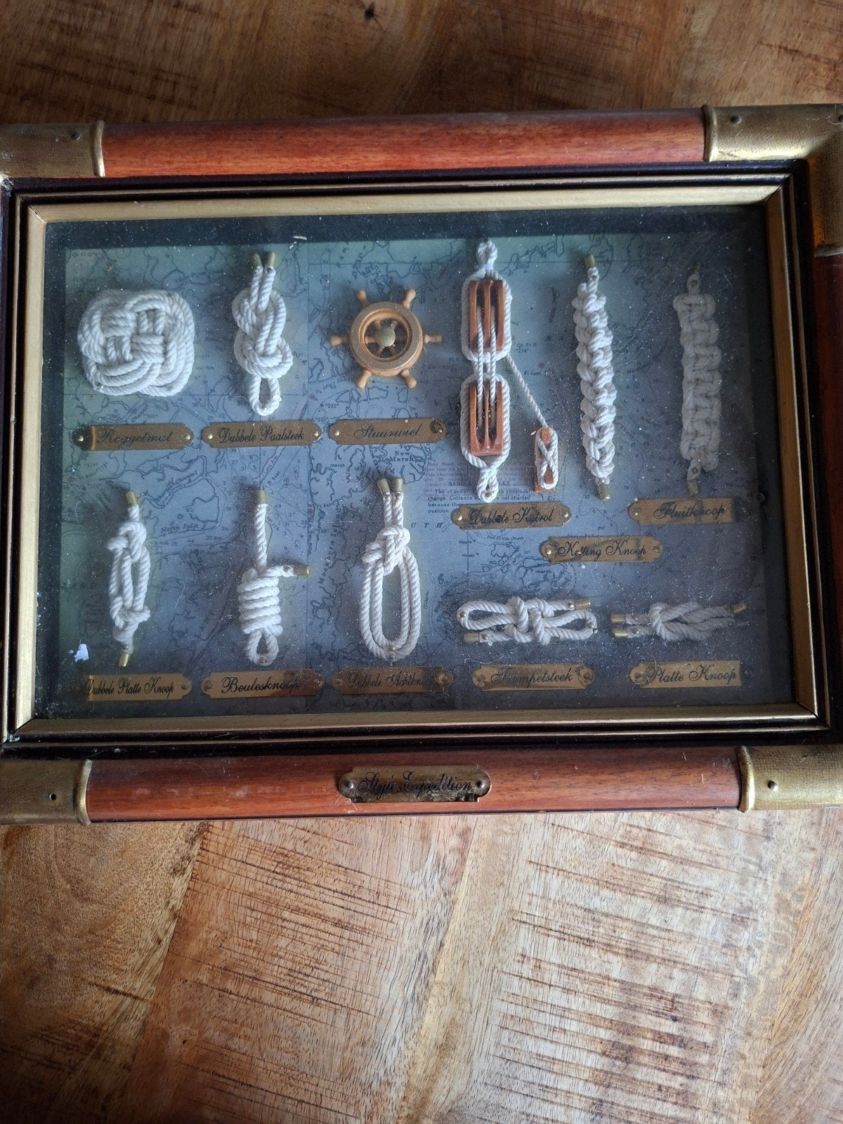 Vintage Maritieme Knopen Lijst - Decoratief Zeemanswerk, Ophalen of Verzenden