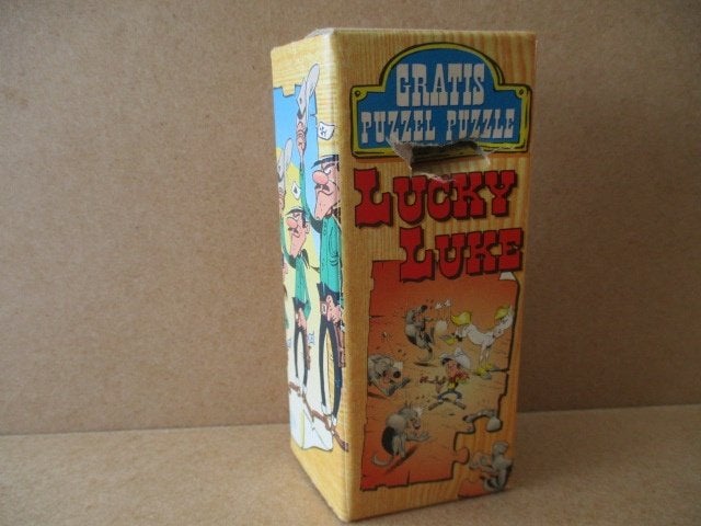adv10775 lucky luke puzzeltje, Verzamelen, Stripfiguren, Ophalen, Overige figuren, Gebruikt, Boek of Spel