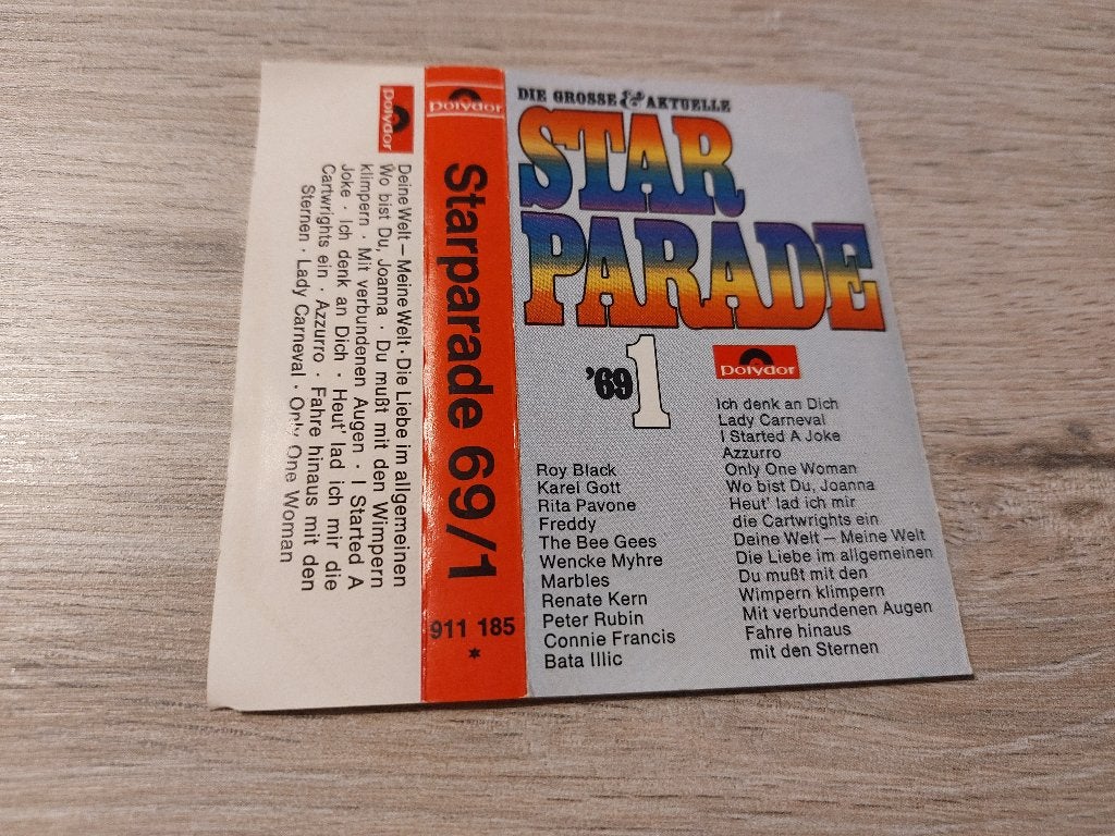 DIE GROSSE UND AKTUELLE STARPARADE 69-1 (MC), Ophalen of Verzenden, Zo goed als nieuw, Origineel, Met bewaardoos, rek of koffer