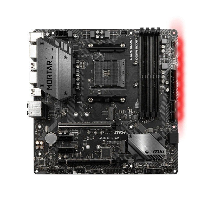 MSI B450M MORTAR MAX Moederbord met Socket AM4, Computers en Software, Ophalen of Verzenden, Gebruikt, DDR4