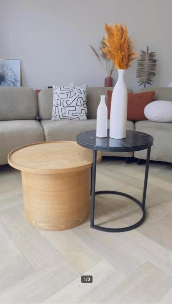 2 x coffee table, Ophalen, 50 tot 100 cm, Rond, 50 tot 100 cm