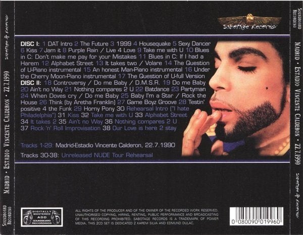 Prince - SPANISH HAREM 1990 (2CD) Nude Tour Madrid, Live-album, Speciale editie, Nieuw in verpakking, Verzenden