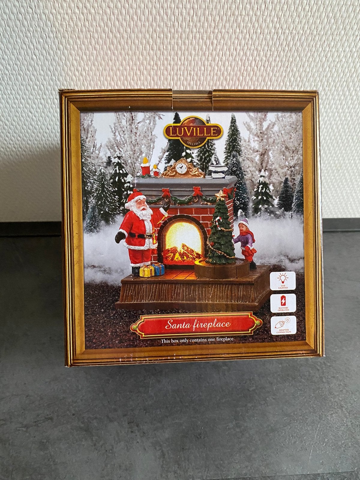 Luville kersthuisje ‘Santa fireplace’, Diversen, Kerst, Ophalen of Verzenden, Nieuw