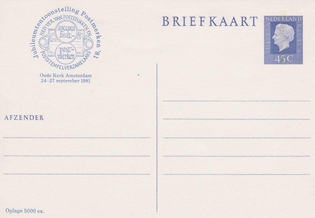 Postwaardestuk - Briefkaart. Geuzendam 358 A. (68mm), Ophalen of Verzenden, Briefkaart