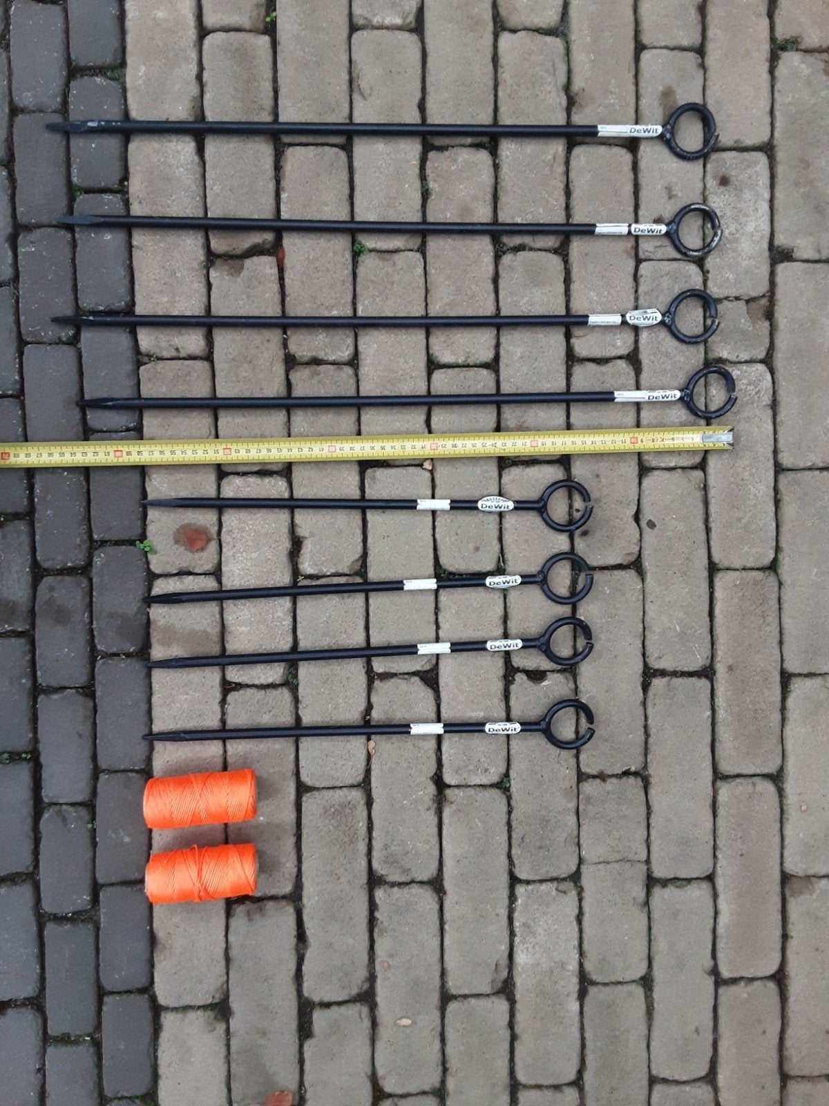 DeWit Grondpinnen Set - Diverse Maten nieuw, Tuin en Terras, Ophalen of Verzenden, Gebruikt, Grondboor, DeWit