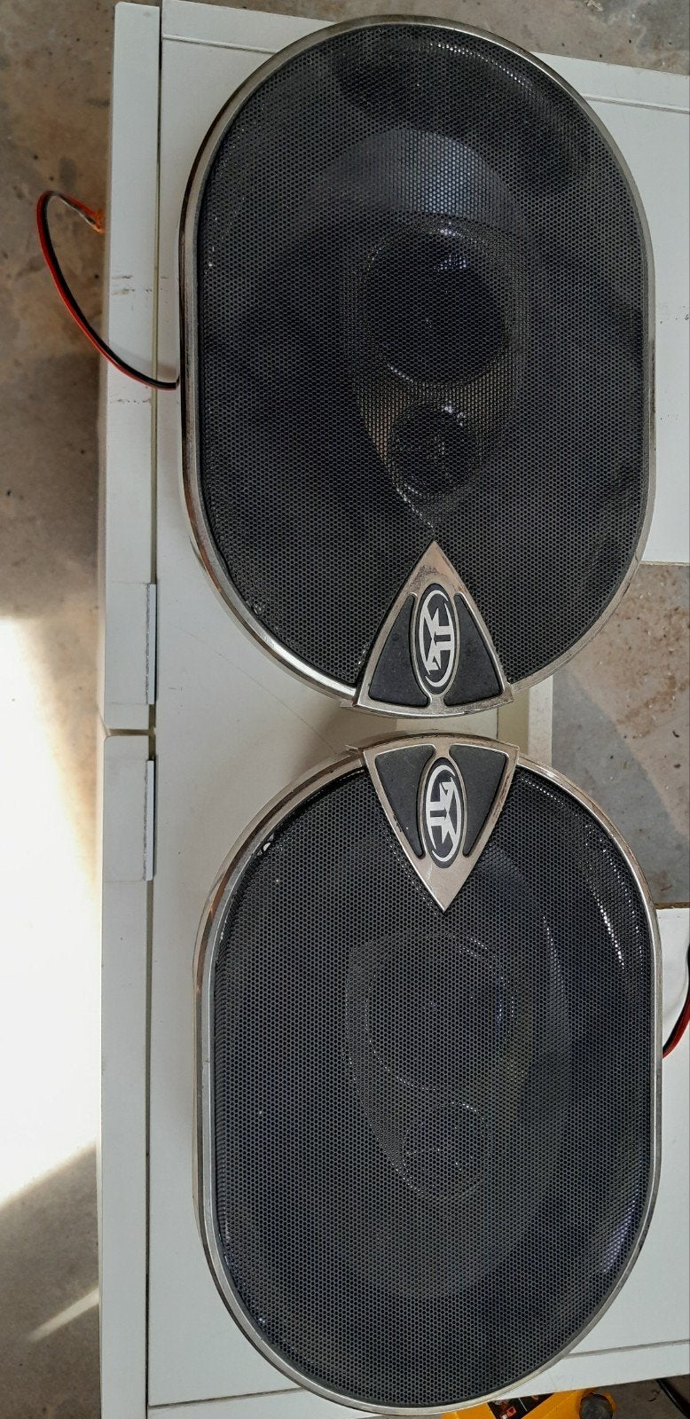 Rockford Fosgate Hoedenplank Speakers - 21x15cm, Auto diversen, Autospeakers, Ophalen, Gebruikt