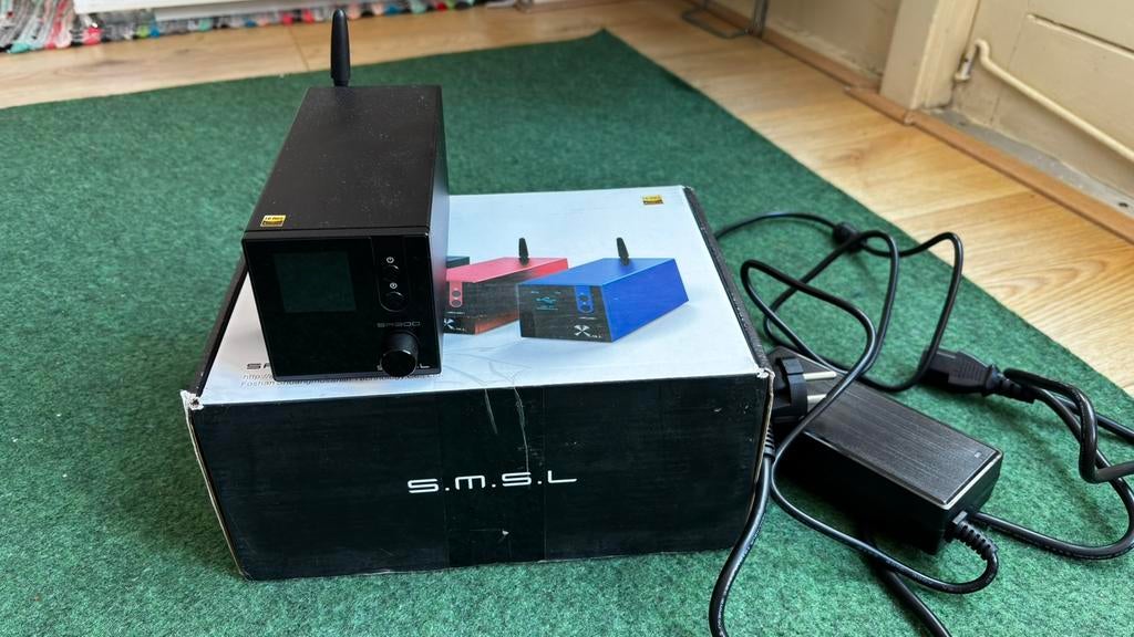 SMSL SA300 Versterker Zwart | Zoals Nieuw | Incl.8A PSU, Audio, Tv en Foto, Versterkers en Receivers, Ophalen of Verzenden, Zo goed als nieuw