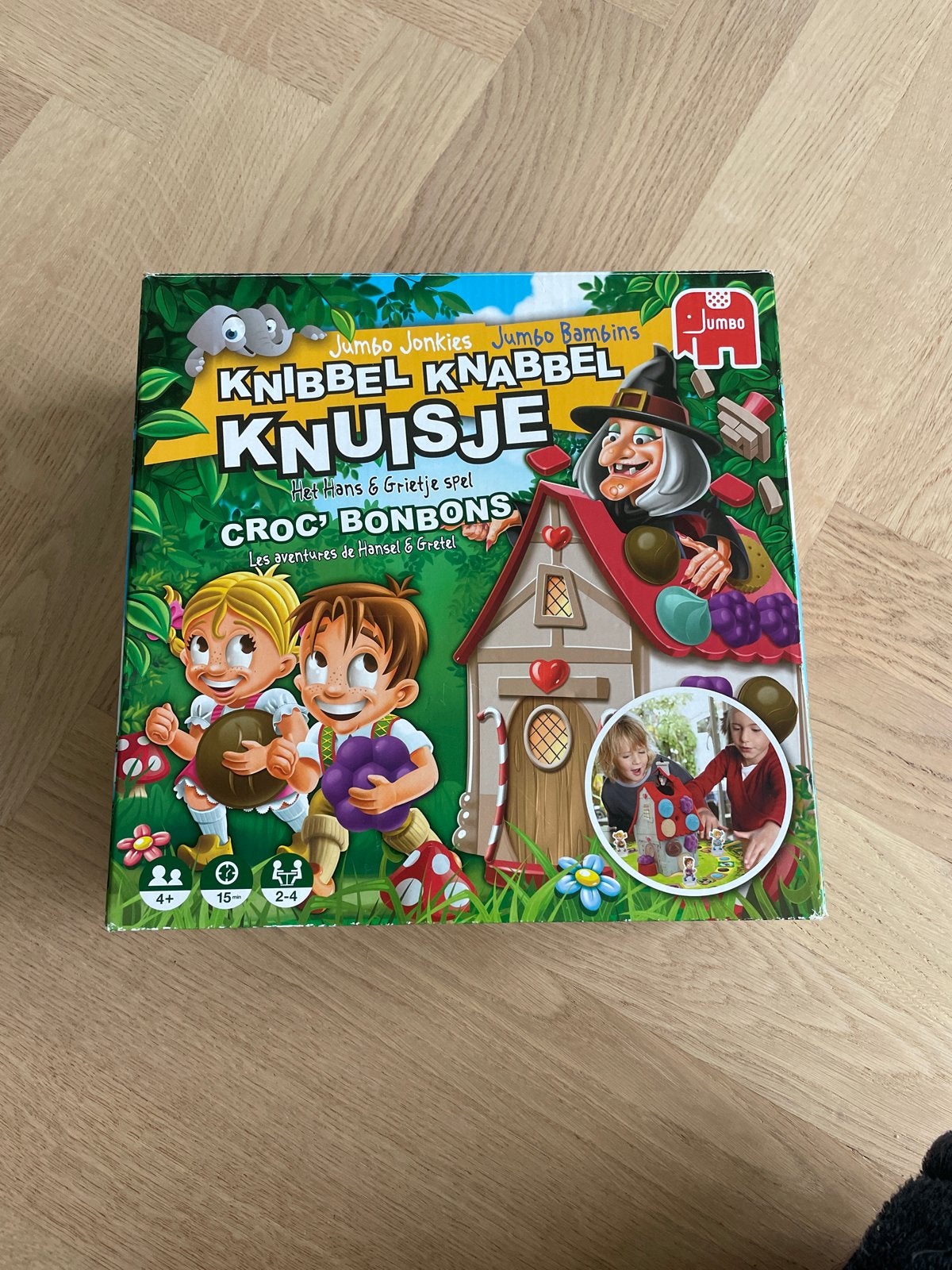 Jumbo Knibbel Knabbel Knuisje - Hans & Grietje spel, Drie of vier spelers, Ophalen of Verzenden, Zo goed als nieuw