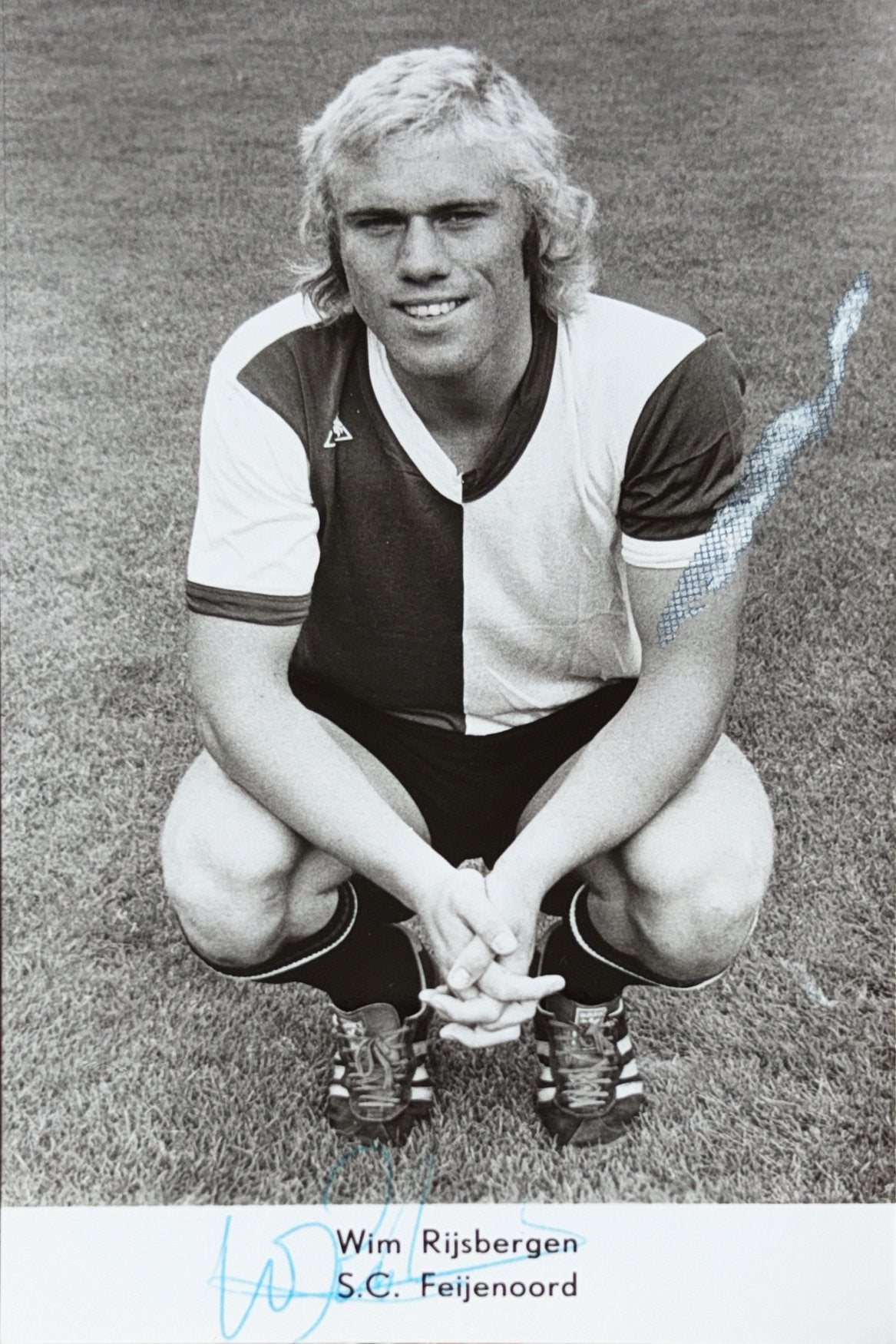 Spelerskaart Wim Rijsbergen - Feyenoord Rotterdam, Ophalen of Verzenden, Gebruikt, Feyenoord, Spelerskaart