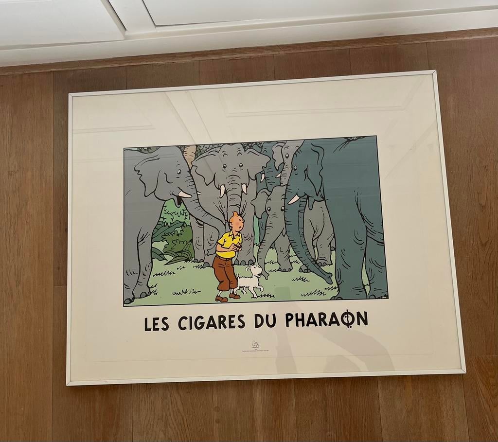 Kuifje / Tintin Hergé Moulinsart Poster NO 2454, Ophalen of Verzenden